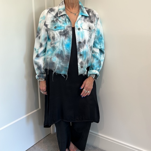 Hand Dyed HIDDEN Tie Dye Jean Jacket - Picture 3 of 7